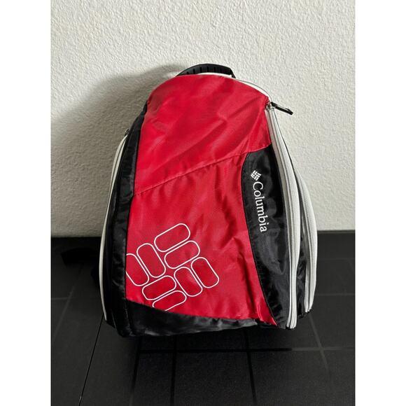 Columbia Trekster Diaper Bag Backpack Straps Red Black - Picture 1 of 11
